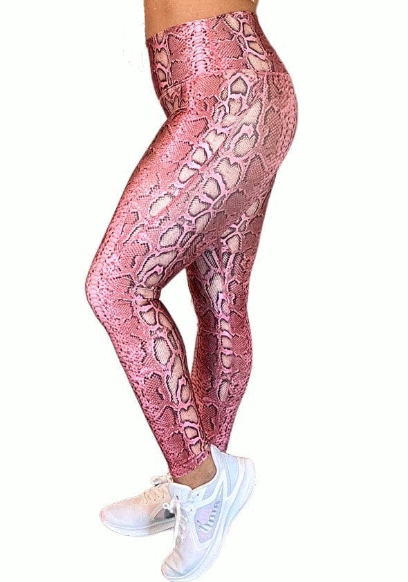 Oh So Ssssasssy! Pink Snake Pocket Legging