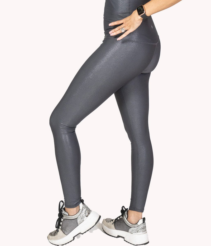 Image of a woman wearing the Glitz & Glam Legging from NoorFit.