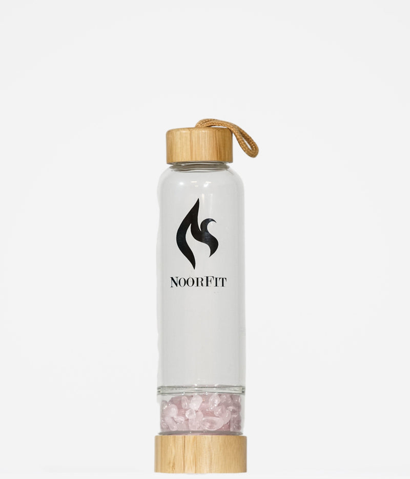 Rose Quartz Crystal-Infused Water Bottle