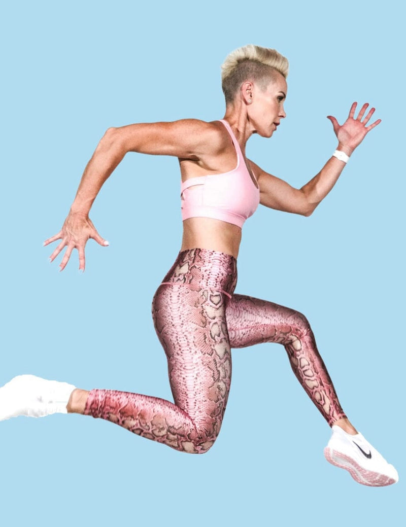 Oh So Ssssassy! Pink Snake Legging