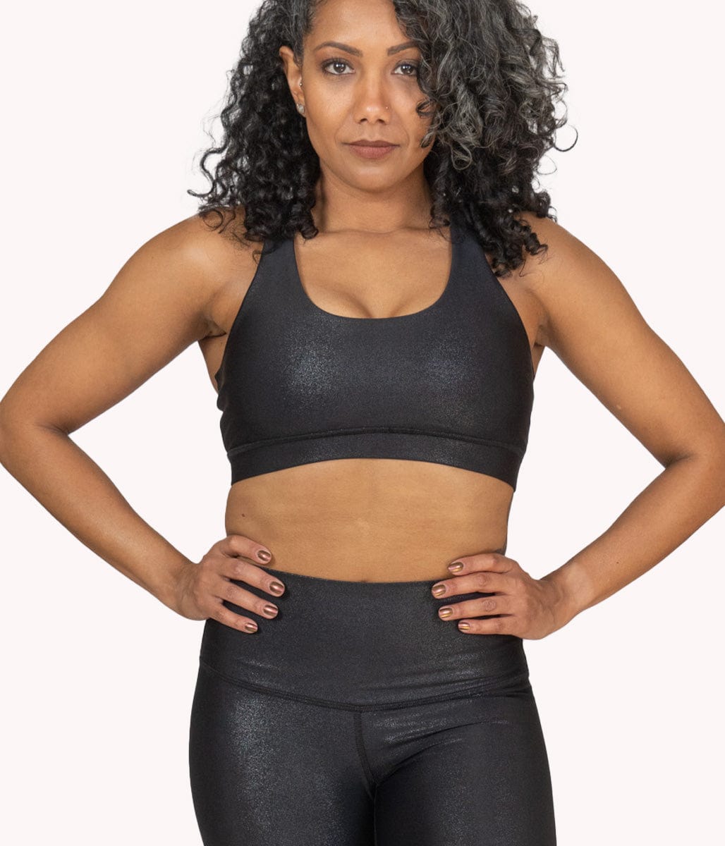 NERO, Nero Sports Bra & Tights - Black: Activewear