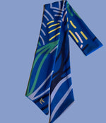 Electric Zen Blue Tie Headband