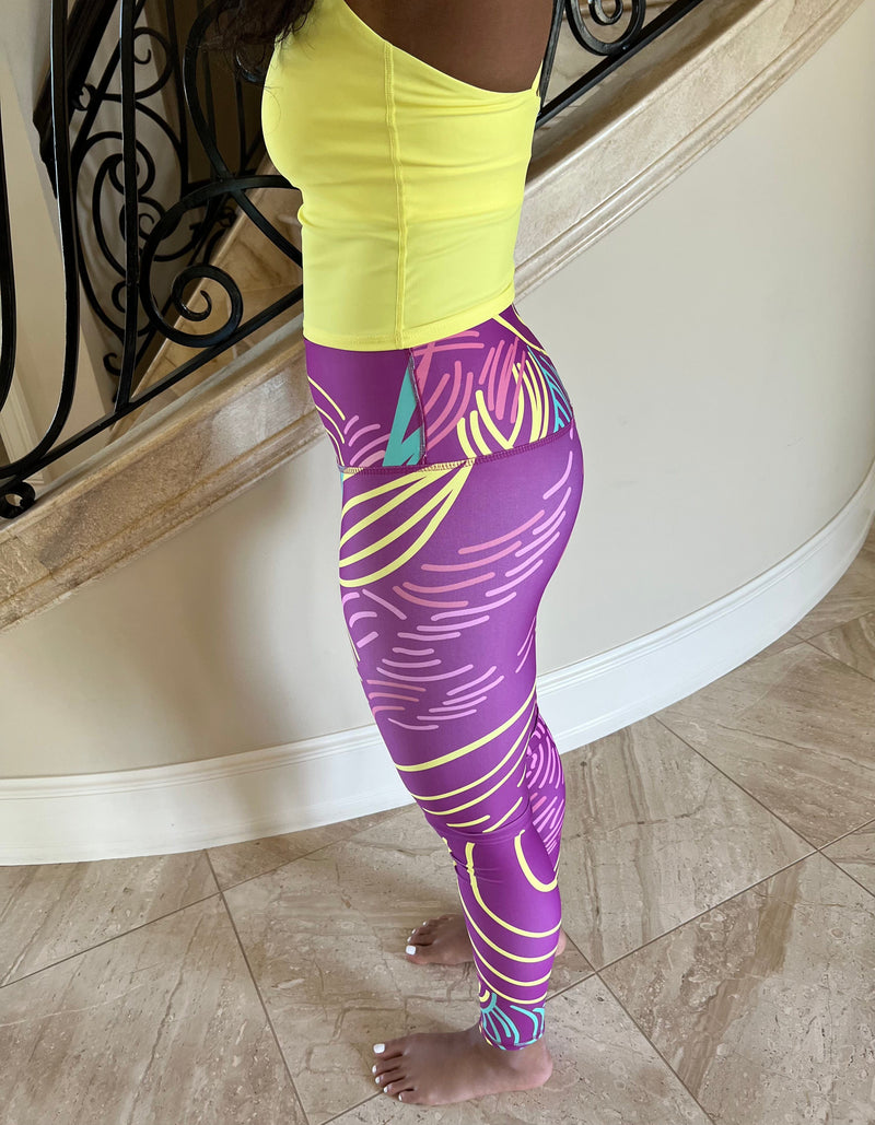 Electric Zen Pink Legging – NoorFit