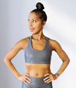 Glitz & Glam Gray Bra (strappy)